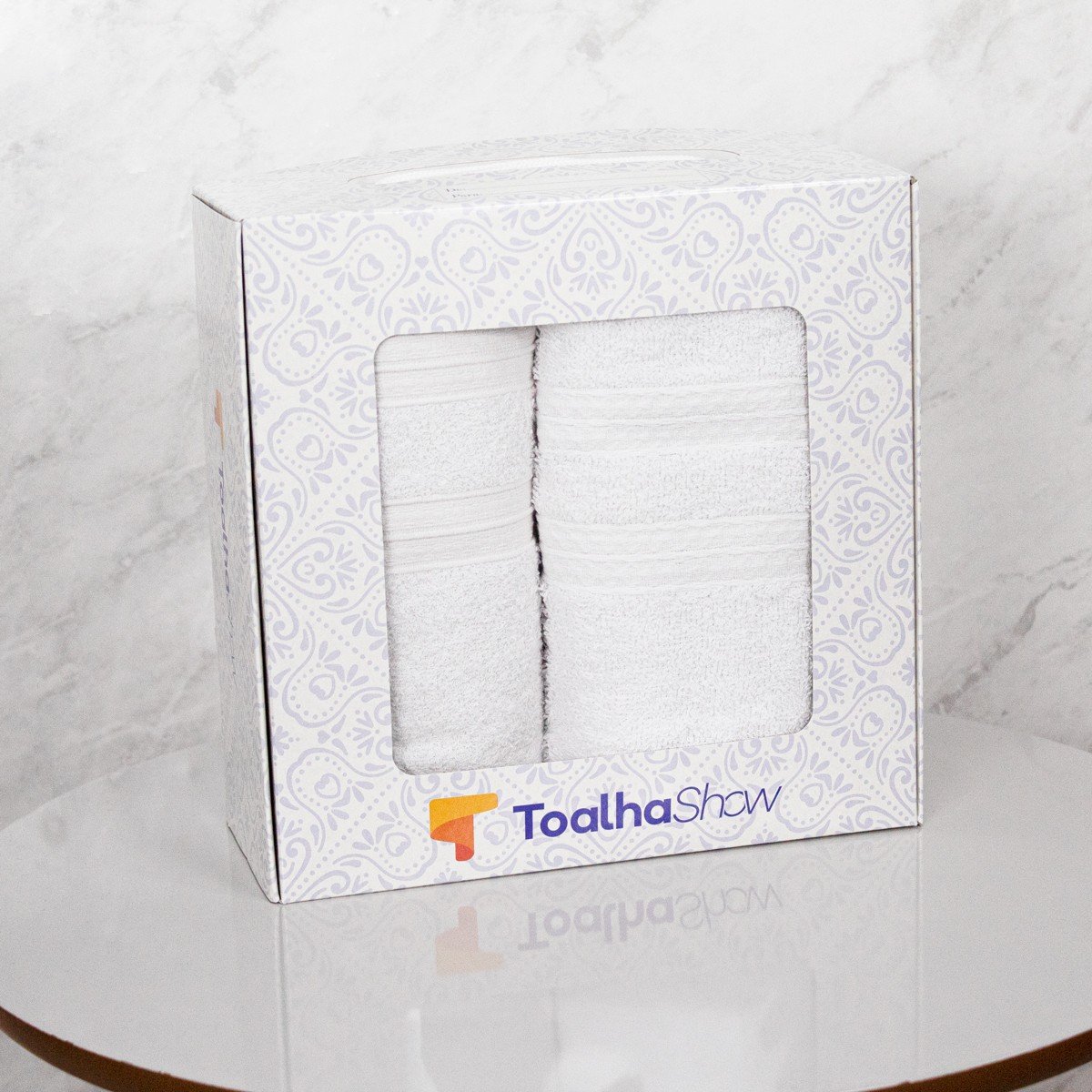 Jogo de Toalha Lisboa em embalagem para presente