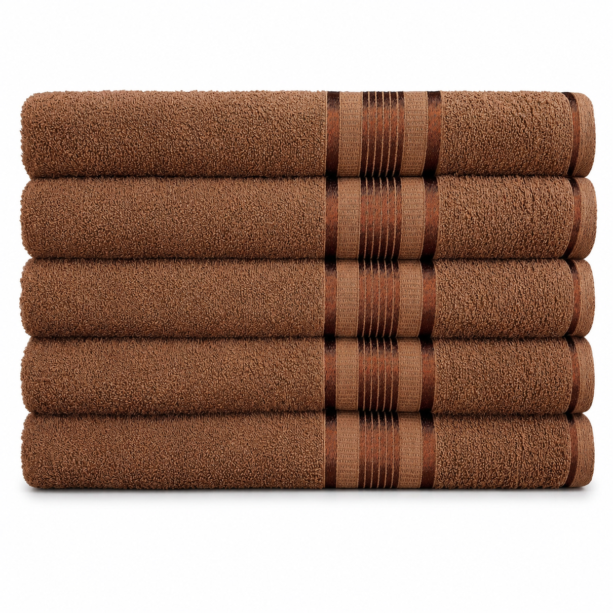 kit 5 toalha de banho gigante grossa felpuda macia grande extra plus size alta absorcao 100 algodao egito marrom