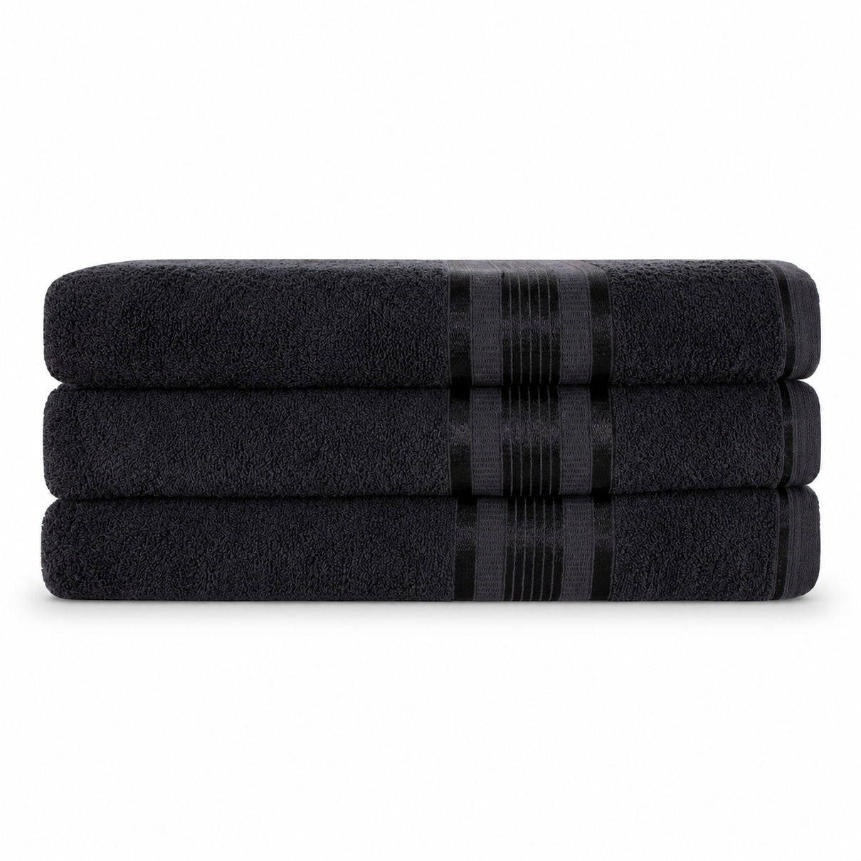 kit 3 toalha de banho gigante grossa felpuda macia grande extra plus size alta absorcao 100 algodao egito preta